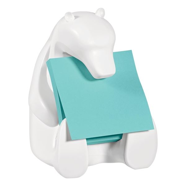 Zásobník na Z-bločky Post-it Medvěd, bílý