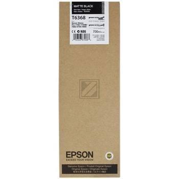Original Epson C13T636800 / T6368 Tinte schwarz matt