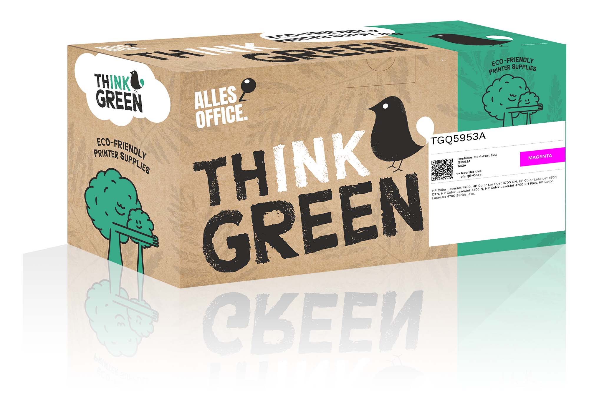 ThinkGreen replaces HP Q5953A / 643A magenta