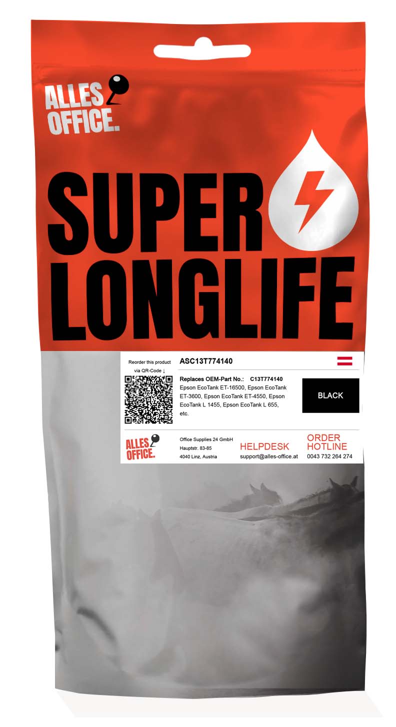 Superlonglife Epson C13T774140 / T7741 Ink černý