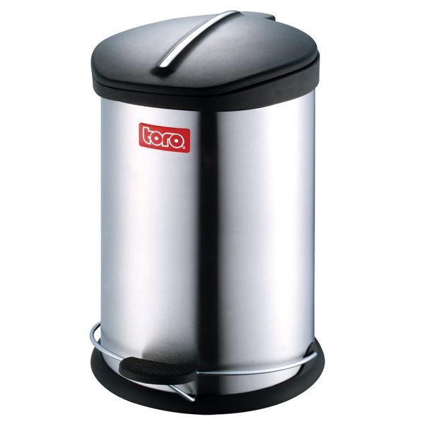 Odpadkový koš Toro nášlapný, nerez, 20 l