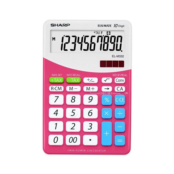 Stolní kalkulač.Sharp ELM 332 - 10-míst,růžová