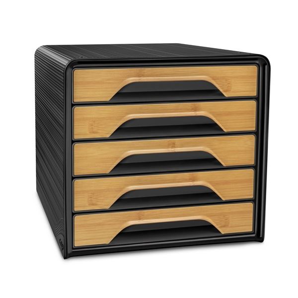 Zásuvkový box Cep Silva, 5 zásuvek, bambusový