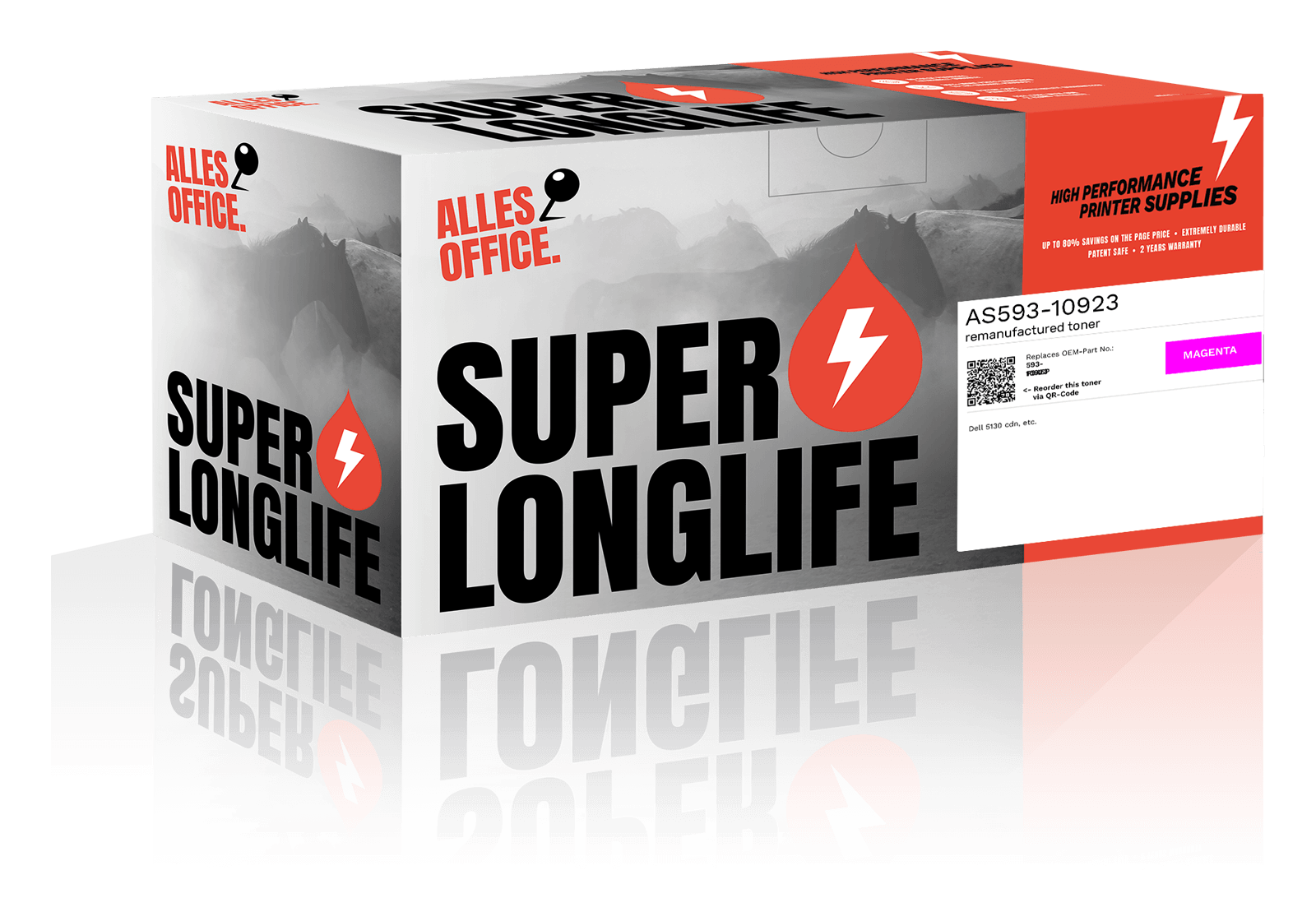 Superlonglife Dell 593-10923 / P946P Toner purpurová