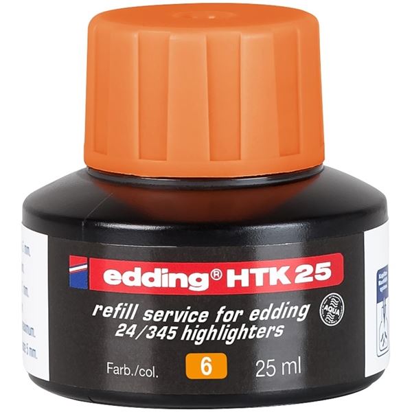 Náhradní inkoust pro zvýrazňovač Edding Eco,oranž.
