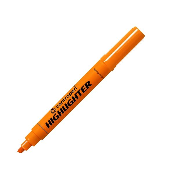Zvýrazňovač Centropen 8552, oranžový, 10 ks