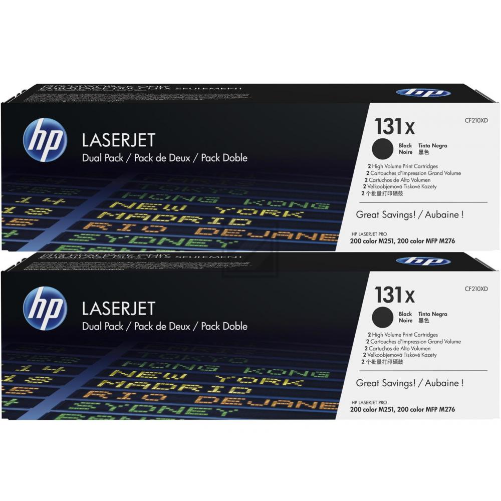 HP Toner-Kartusche 2 x schwarz HC (CF210XD, 131X)