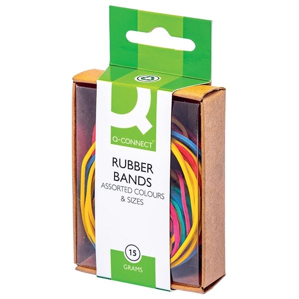 Gumičky Q-Connect - mix barev, 15 g