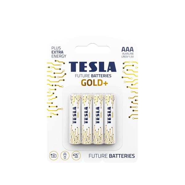 Alkal. baterie Tesla GOLD+  LR03, typ AAA, 4 ks