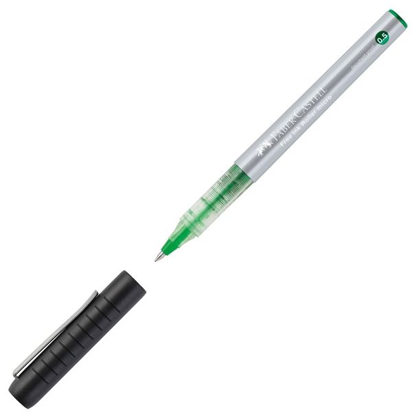 Roller Faber-Castell Free Ink, hrot 0,7 mm, zelený