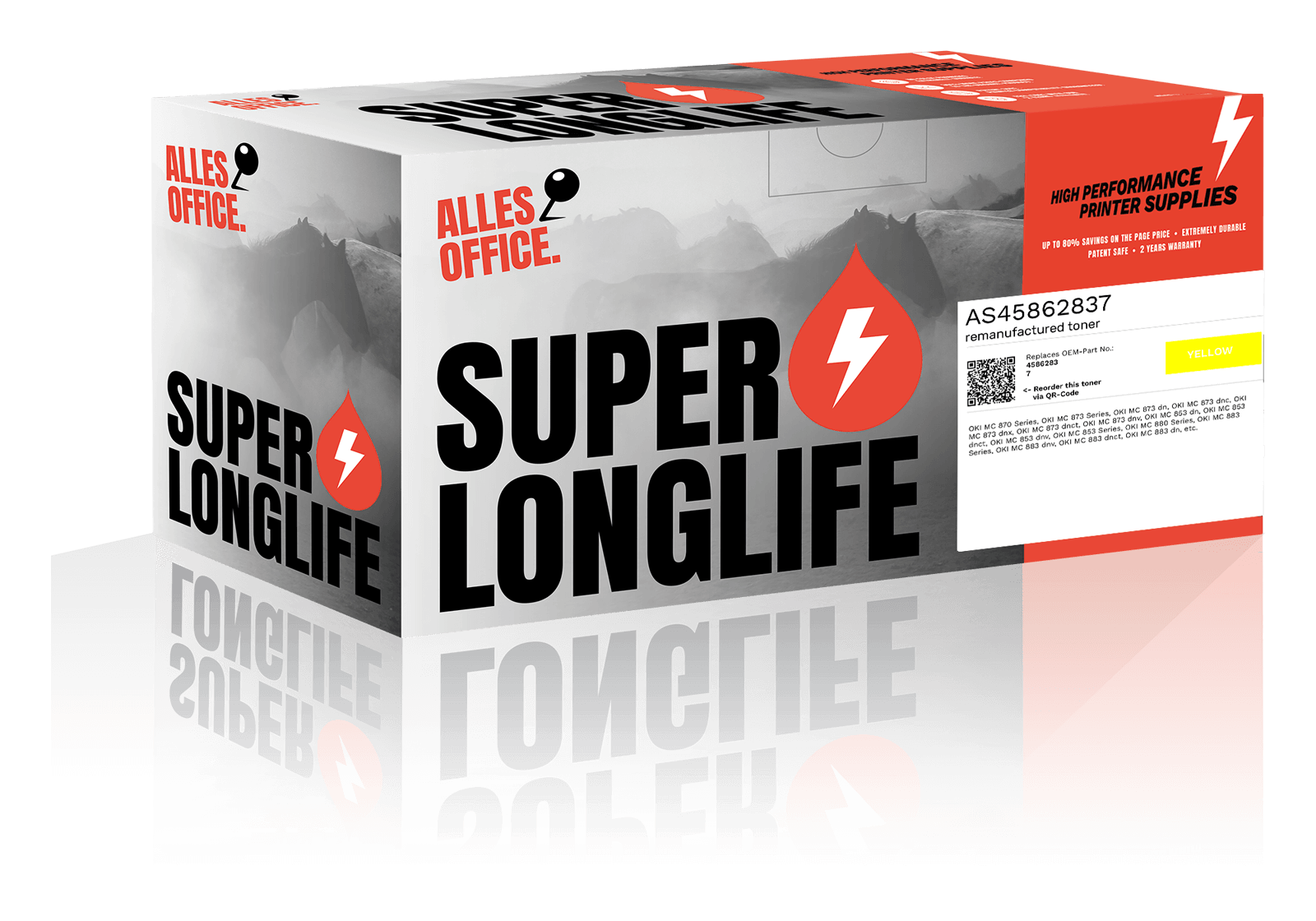 Superlonglife OKI 45862837 Toner žluť