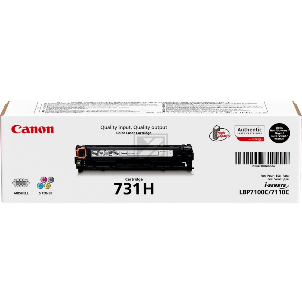 Canon Toner-Kartusche schwarz HC (6273B002, 731H)