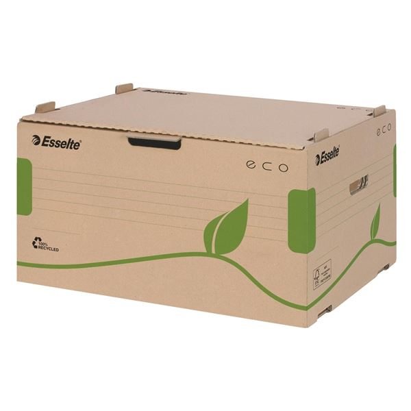 Archiv. krabice Esselte ECO - hnědá, otvírání zpře