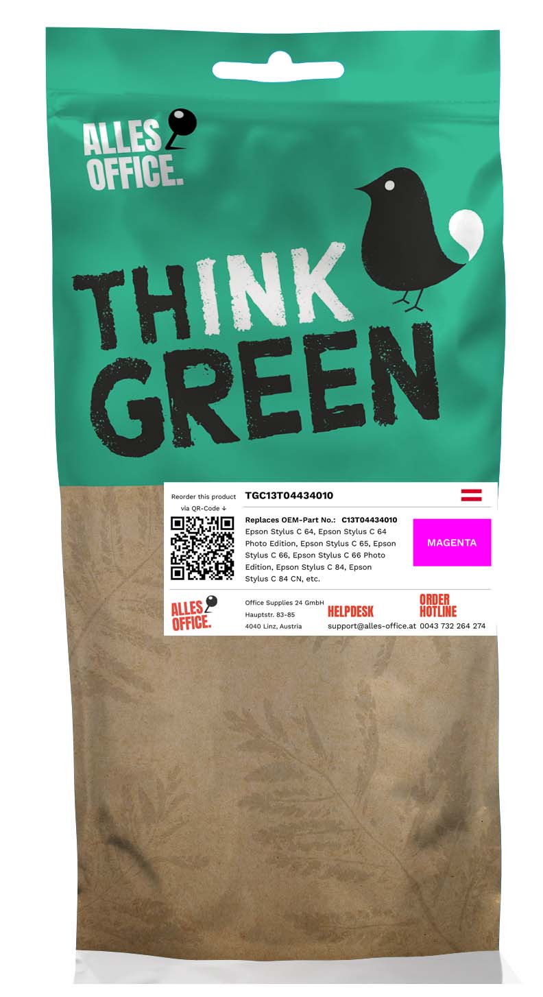 ThinkGreen replaces Epson C13T04434010 / T0443 magenta