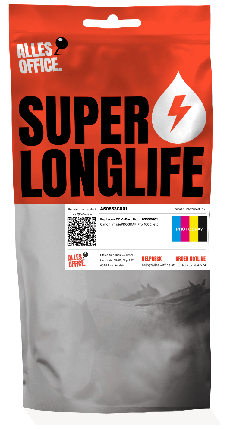 Superlonglife Canon 0553C001 / PFI-1000PGY Ink