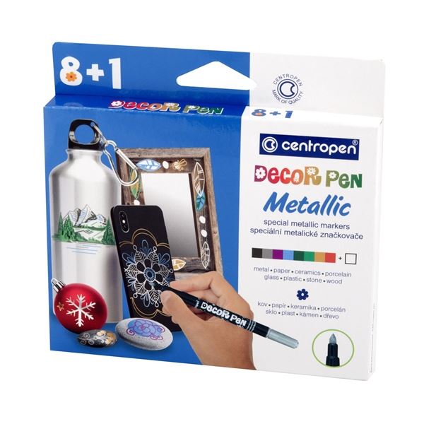 Pernamentní popisovač Centropen 2737, sada 9 ks