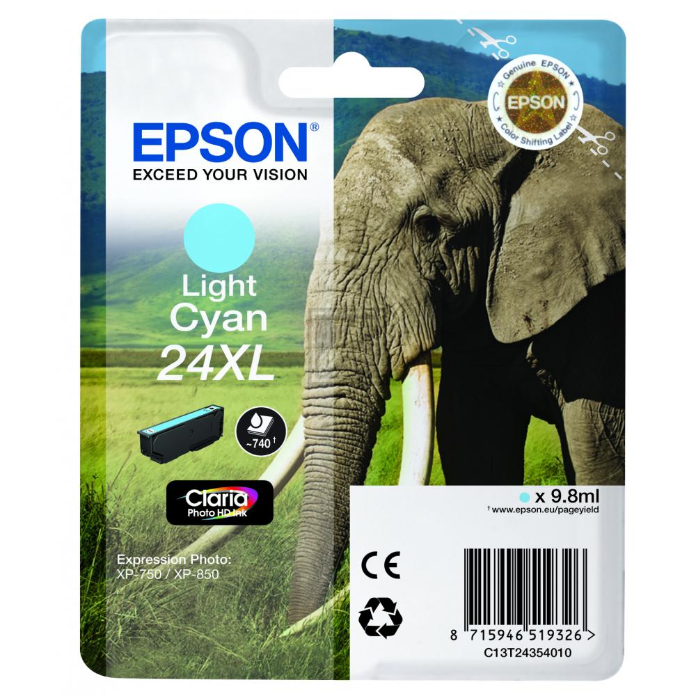 Original Epson C13T24354012 / 24XL Tinte cyan hell