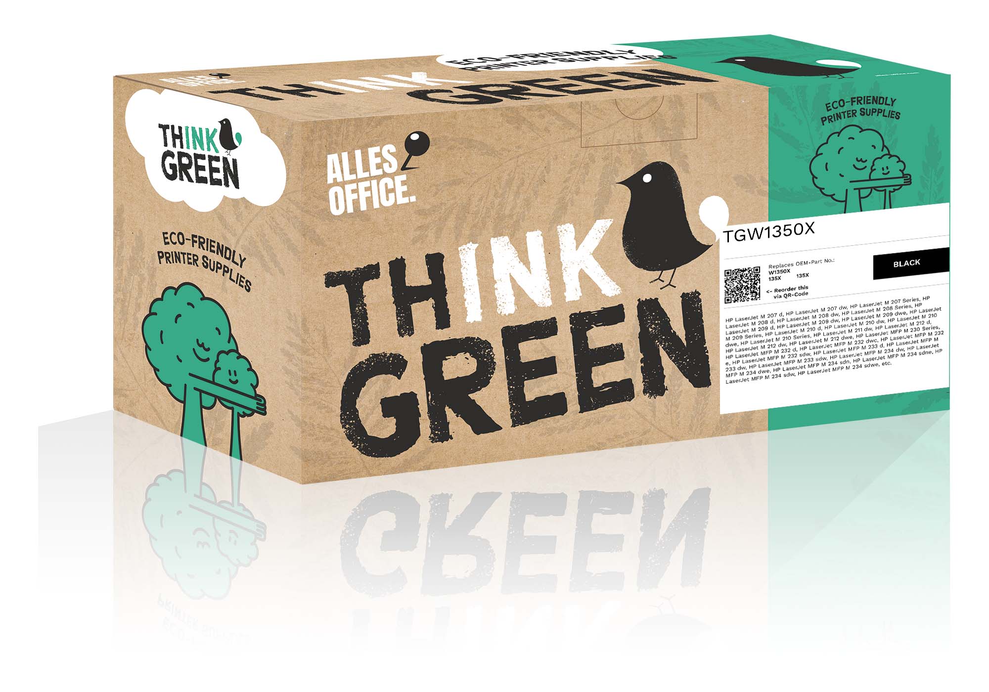 ThinkGreen replaces HP W1350X / 135X schwarz