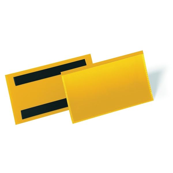 Magnetické kapsy - 150 x 67 mm, žluté, 50 ks