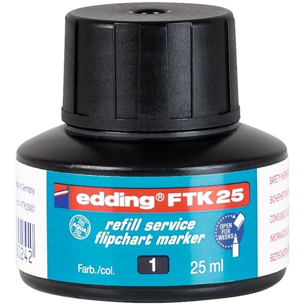 Náhradní inkoust pro popisovače Edding FTK25,černý