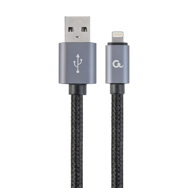 Datový kabel Gembird USB 2.0 opletený, 1,8m, černý