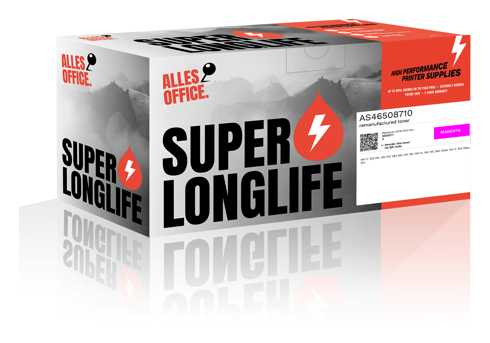 Superlonglife OKI 46508710 Toner purpurová
