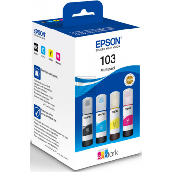 Original Epson C13T00S64A Tinte schwarz, cyan, magenta, gelb