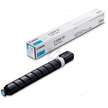 Original Canon 0485C002 / C-EXV51LC Toner cyan Canon Toner-Kit cyan (0485C002, C-EXV51LC)