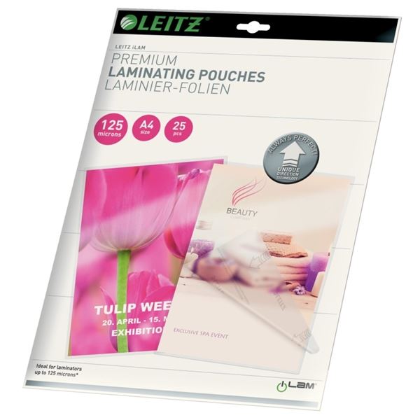 Laminovací fólie Leitz, A4, 2 x 125 mic, 25 ks