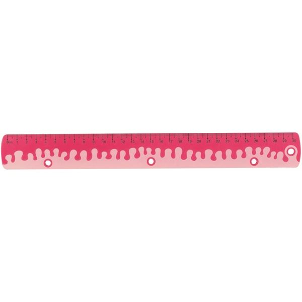 Pravítko KEYROAD 30cm, Coral, růžové