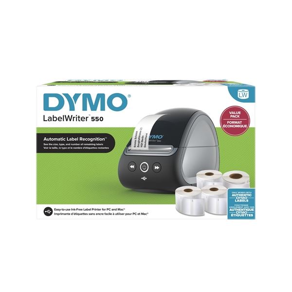 Tiskárna samolepicích štítků Dymo LW550+ 4x štítky