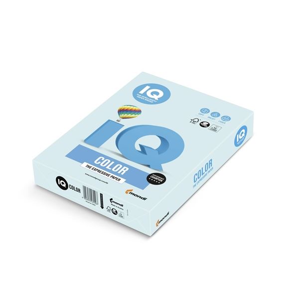 Barev.papír IQ A4-BL29,bleděmod.,80g/m2,500 listů