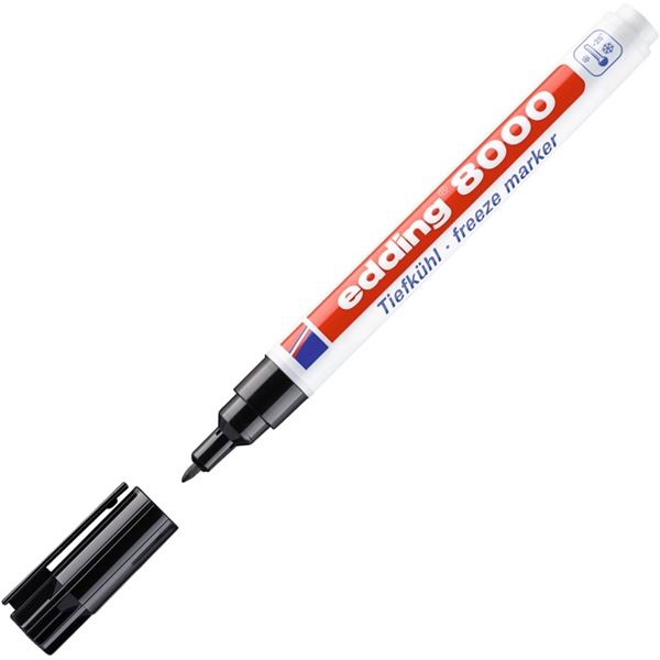 Popisovač pro mrazničky Edding 8000, černý