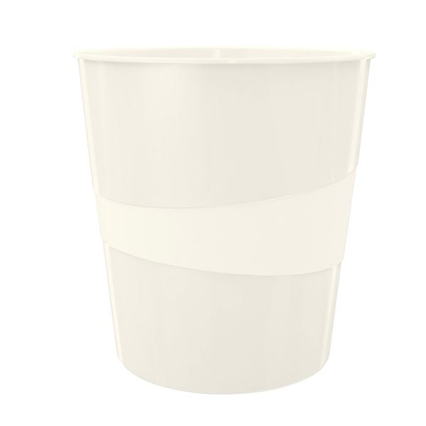 Odpadkový koš Leitz WOW, plastový, 15 l, bílý