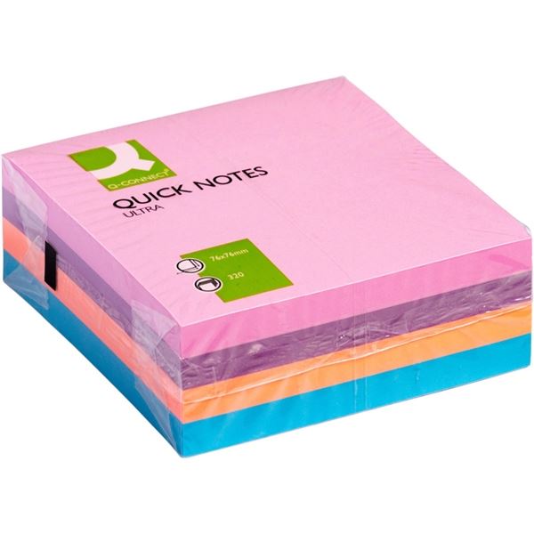 Bloček Q-Connect 76 x 76 mm, intenzivní