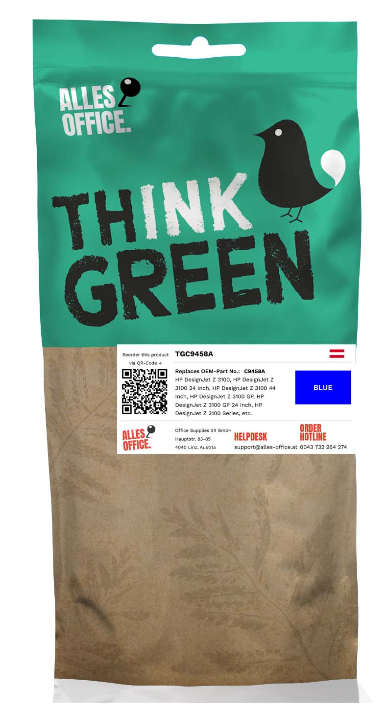 ThinkGreen HP C9458A / 70 Ink modrý