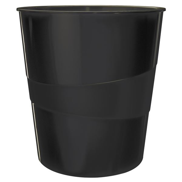 Odpadkový koš Leitz WOW, plastový, 15 l, černý