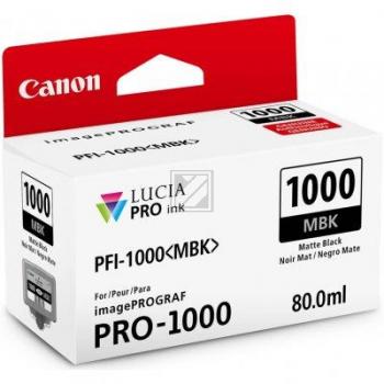 Original Canon 0545C001 / PFI-1000MBK Tinte schwarz matt