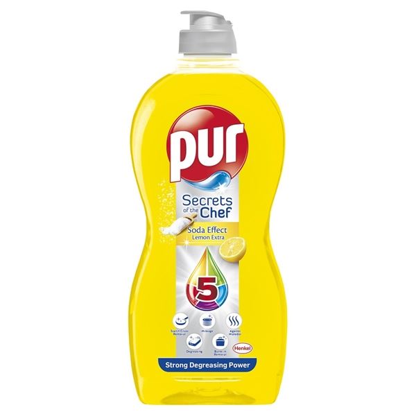 Prostředek na nádobí Pur Power Lemon, 450 ml
