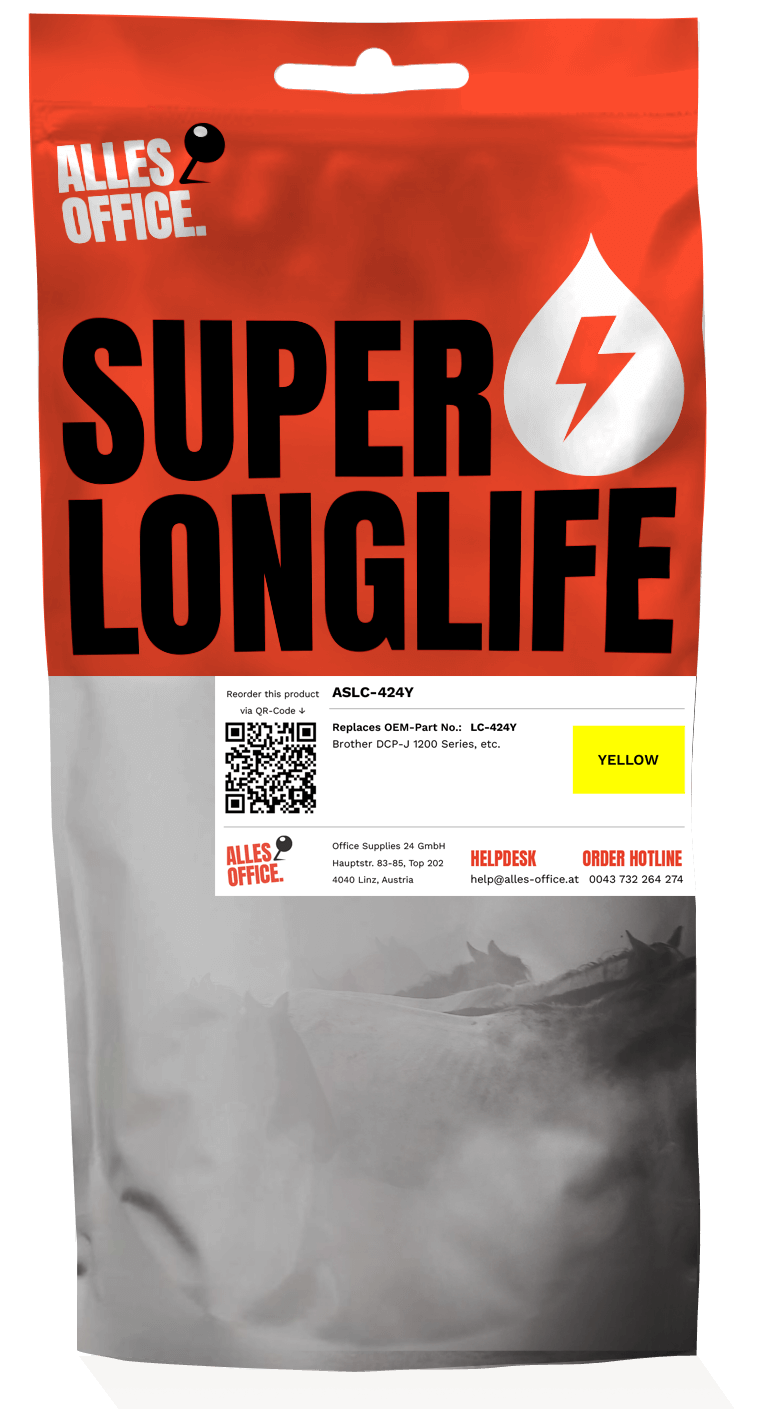 Superlonglife Brother LC-424Y Ink žluť