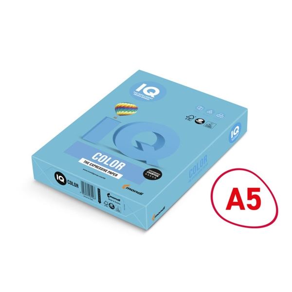 Bar.papír IQ Color A5-AB48,azur.mod.,80 g/m2,500l.