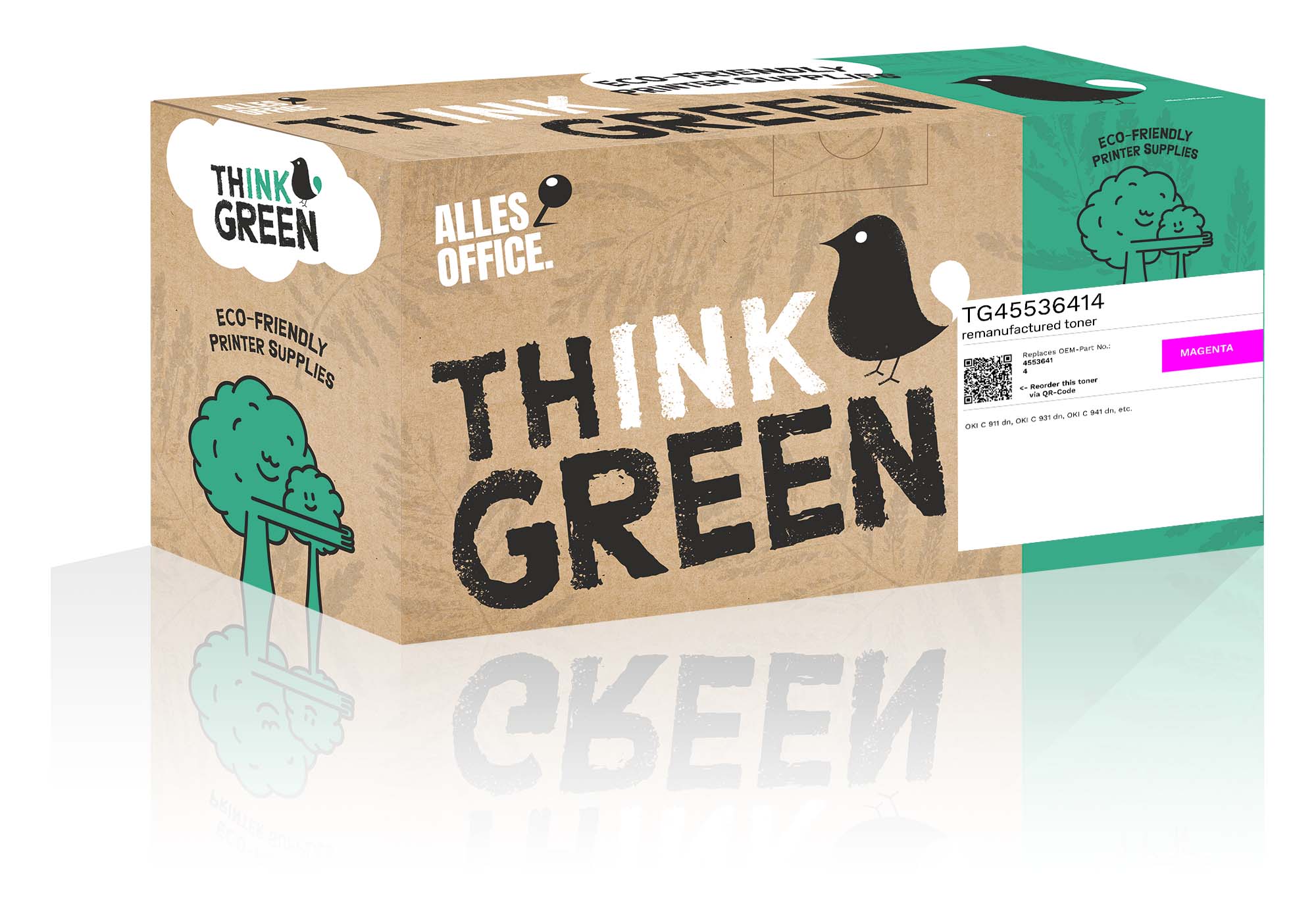 ThinkGreen replaces OKI 45536414 magenta