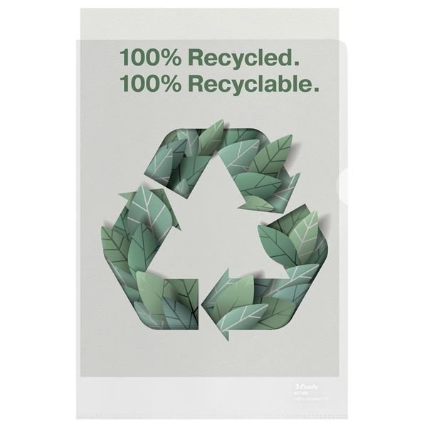 Zakládací obaly L-A4,recykl,čiré,mat,100mic,100ks