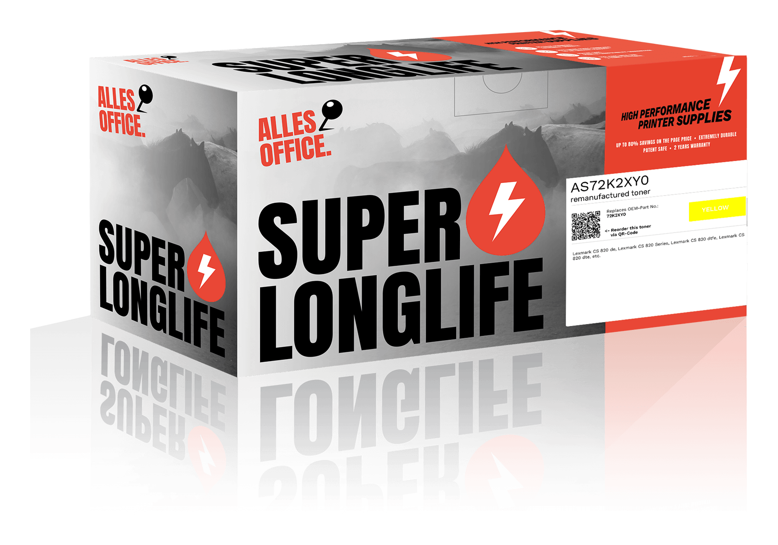 Superlonglife Lexmark 72K2XY0 Toner žluť