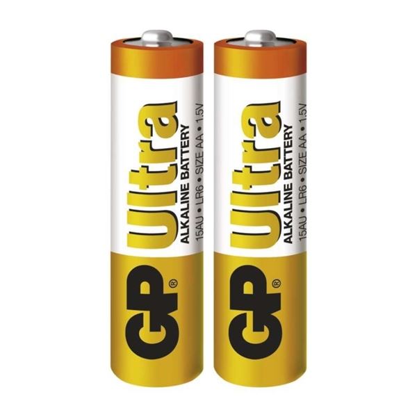 Alkalické baterie GP Ultra AA, LR6, 1,5V, 2 ks
