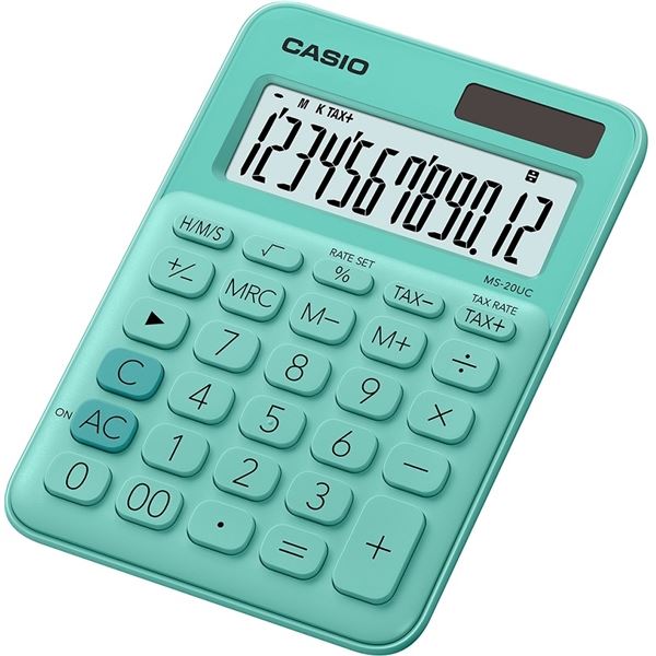 Stolní kalkulačka Casio MS-20UC, zelená