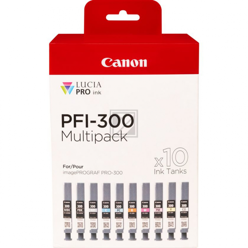Original Canon 4192C008 / PFI-300 Tinte - 10 Stück