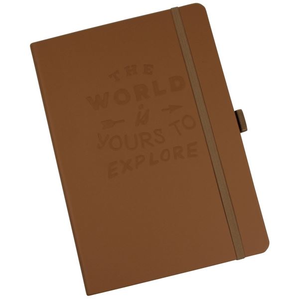 Zápisník DONAU Outdoor, A5, čtverečkovaný, hnědý