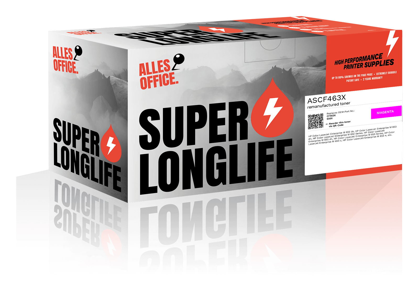 Superlonglife HP CF463X / 656X Toner purpurová