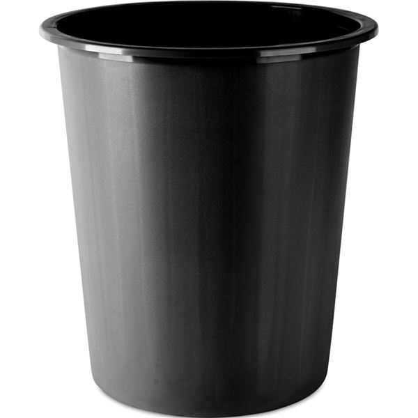 Odpadkový koš Donau, plastový, 14 l, černý